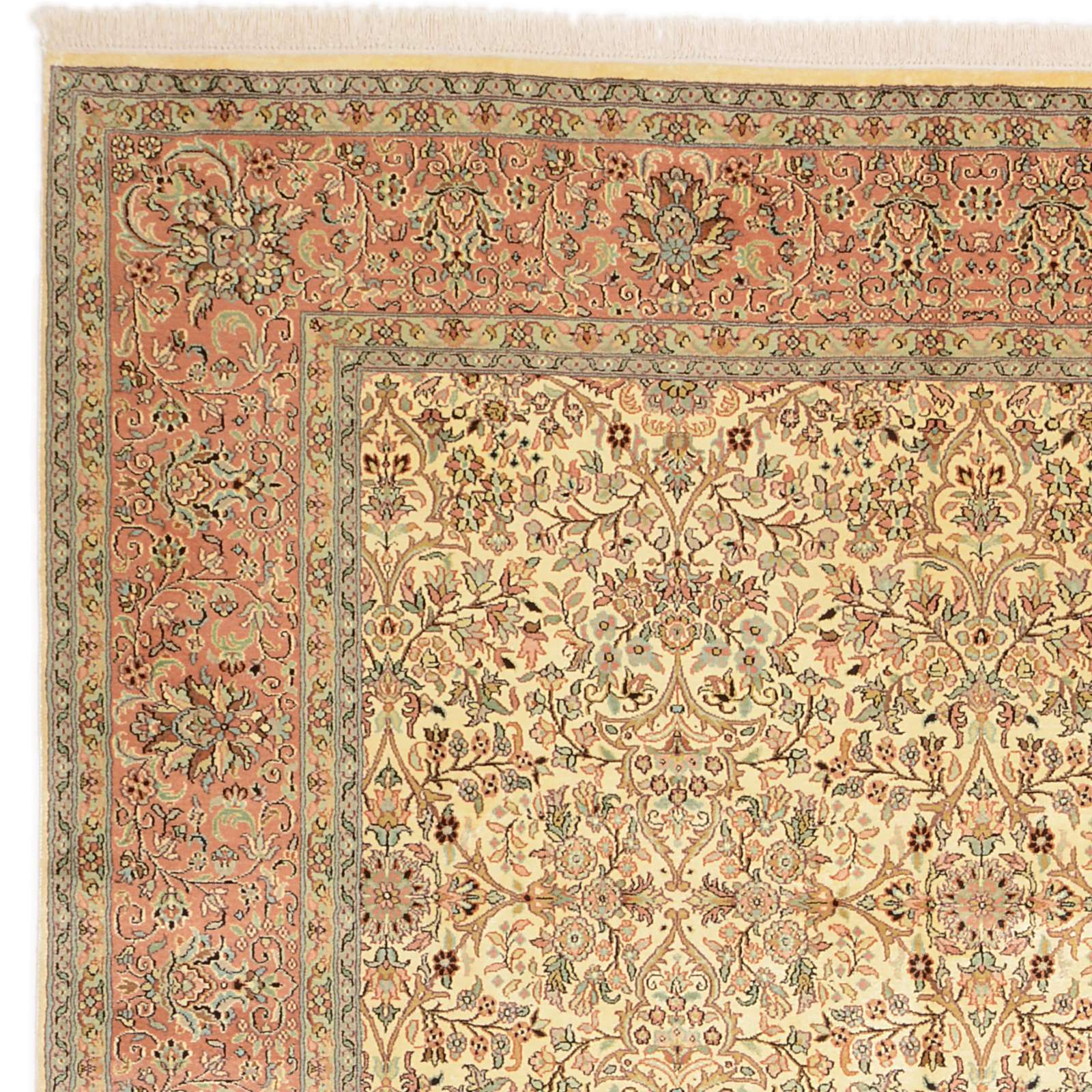 Kashmir Oriental Rug 313 × 216 cm, silk, hand-knotted — view 4