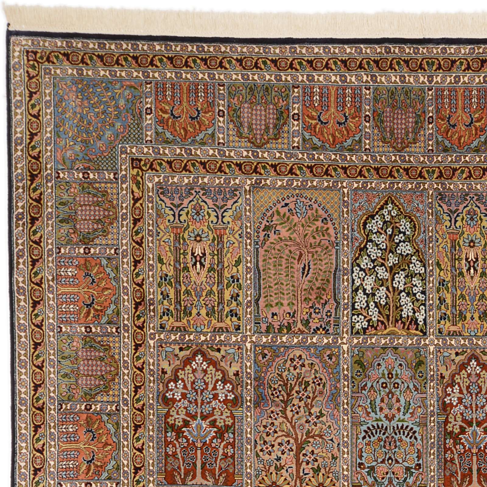 Kashmir Oriental Rug 313 × 216 cm, silk, hand-knotted — view 5