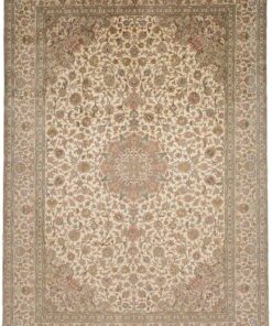 Kashmir Oriental Rug 313 × 217 cm, silk, hand-knotted