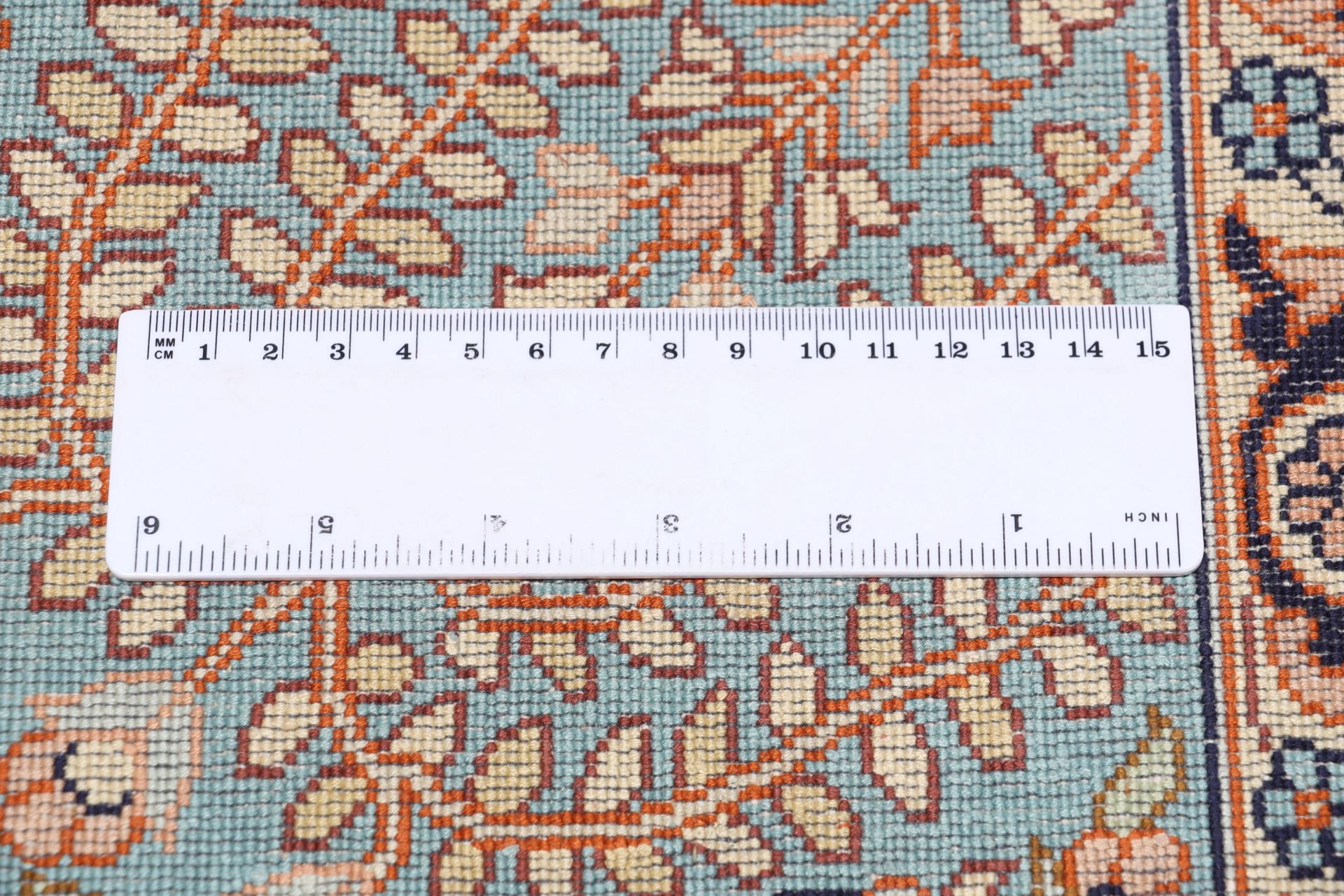 Kashmir Oriental Rug 336 × 240 cm, silk, hand-knotted — view 11