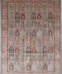 Kashmir Oriental Rug 336 × 240 cm, silk, hand-knotted