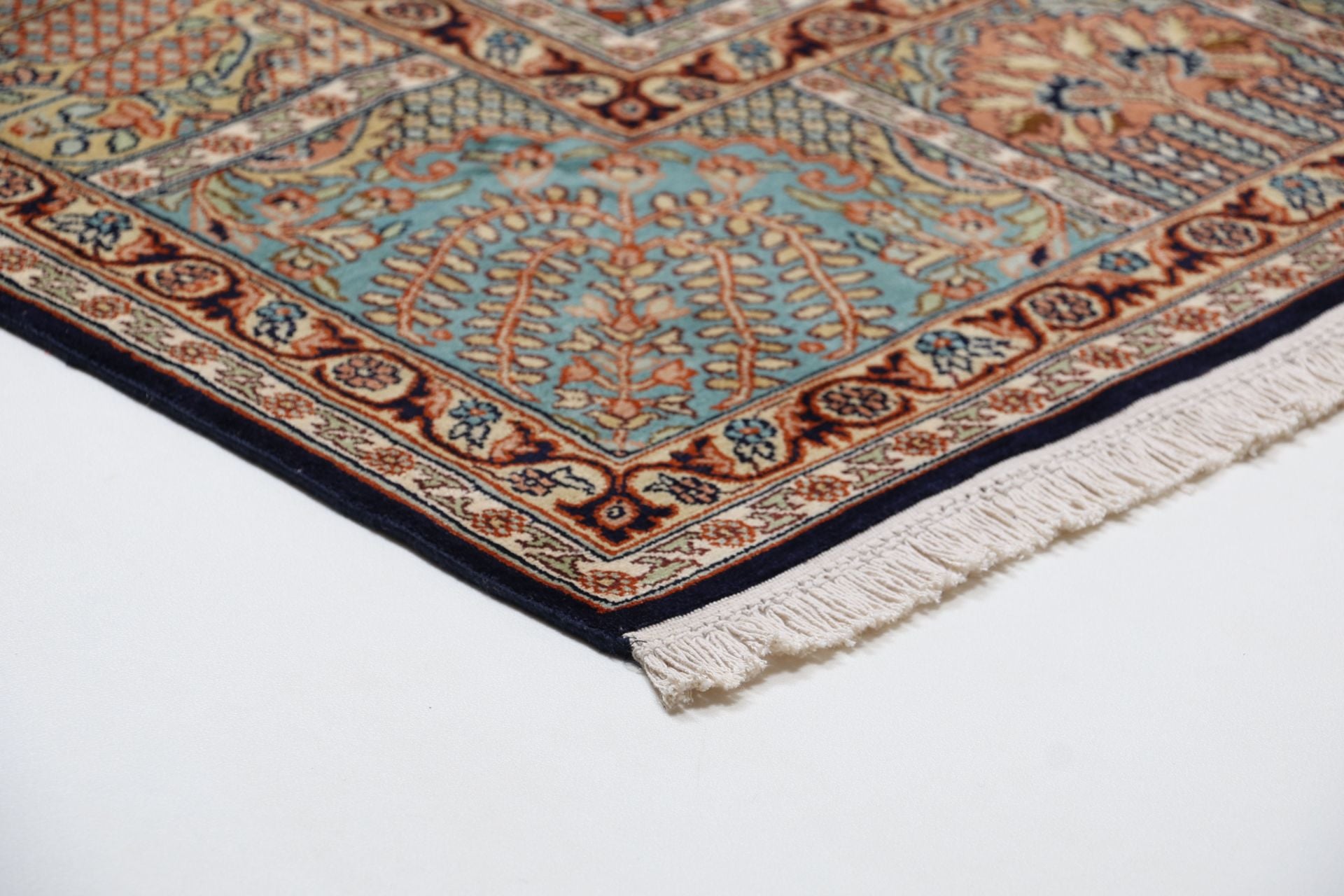 Kashmir Oriental Rug 336 × 240 cm, silk, hand-knotted — view 6