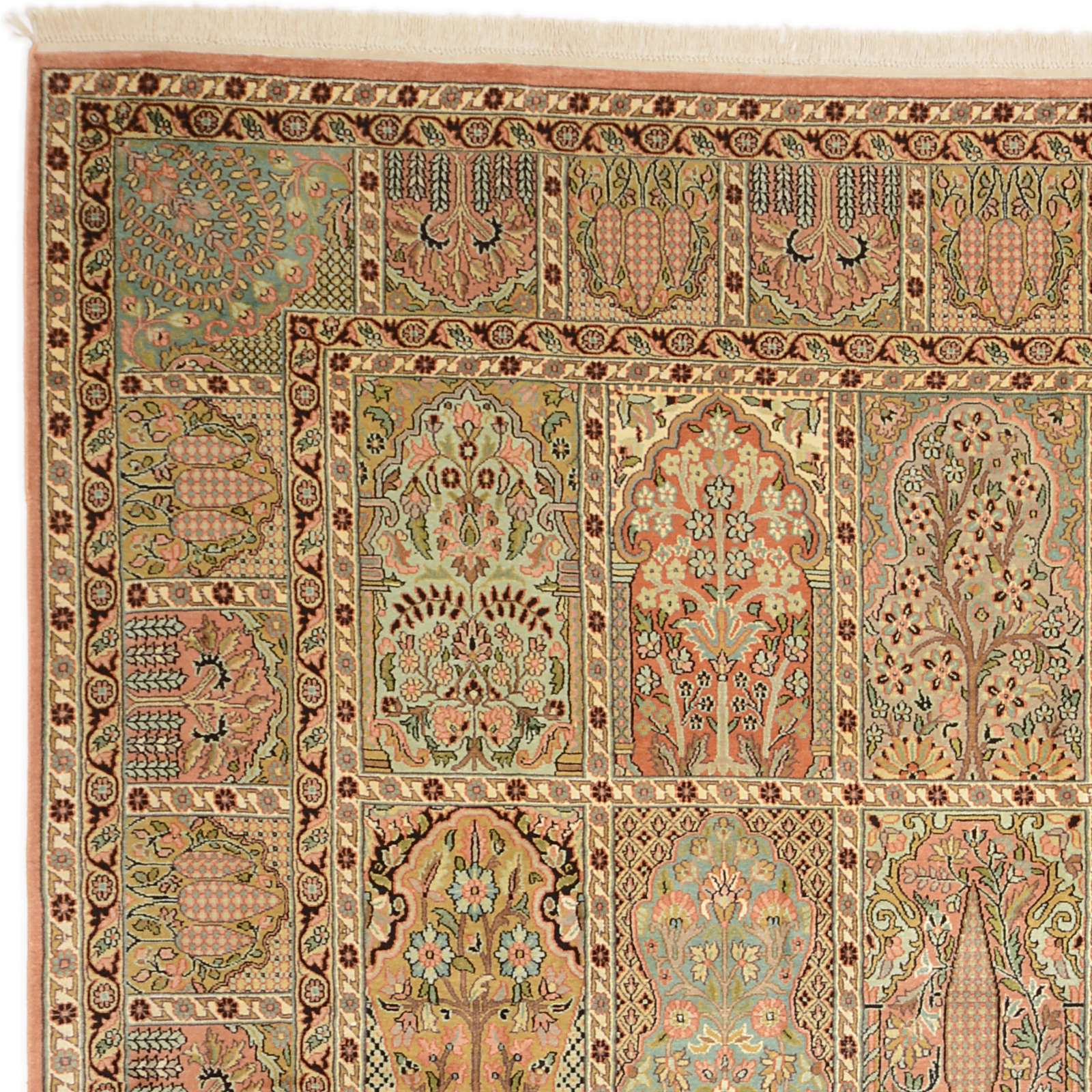 Kashmir Oriental Rug 311 × 244 cm, silk, hand-knotted — view 5