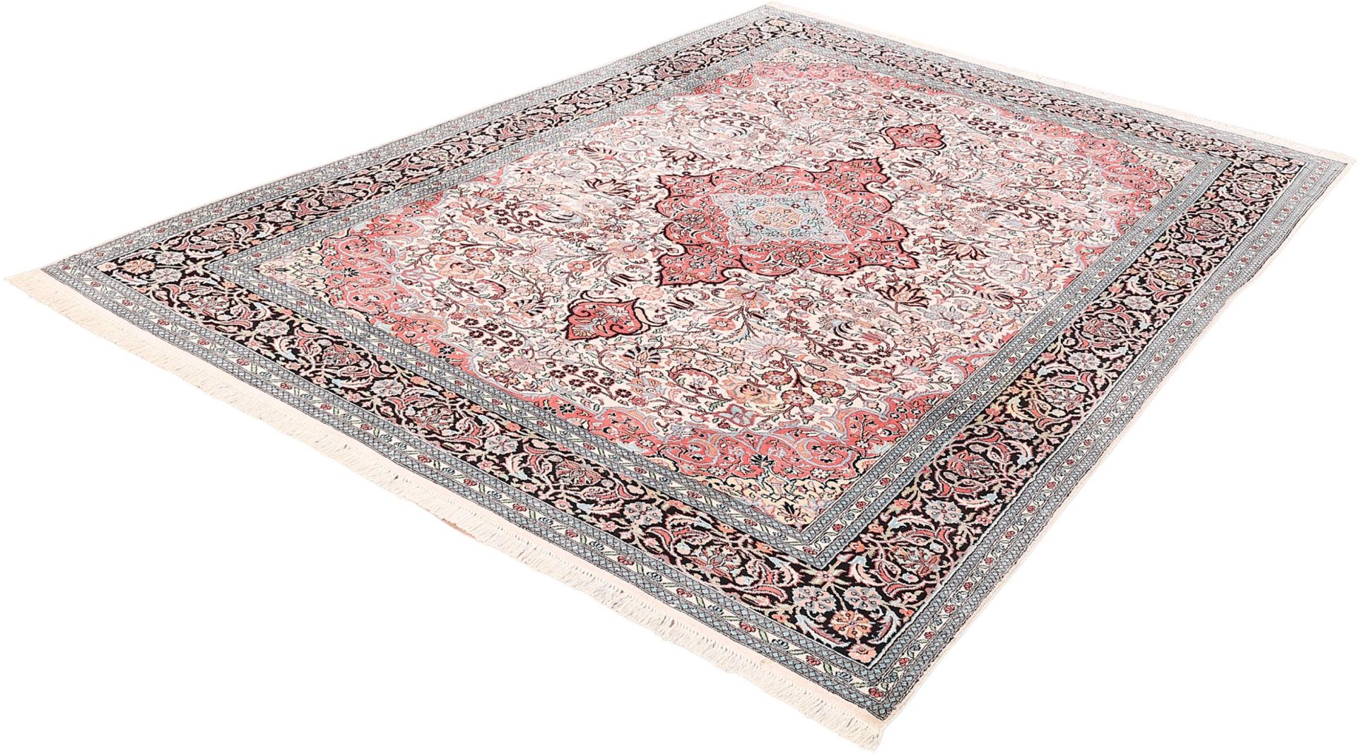 Kashmir Oriental Rug 335 × 245 cm, silk, hand-knotted — view 3