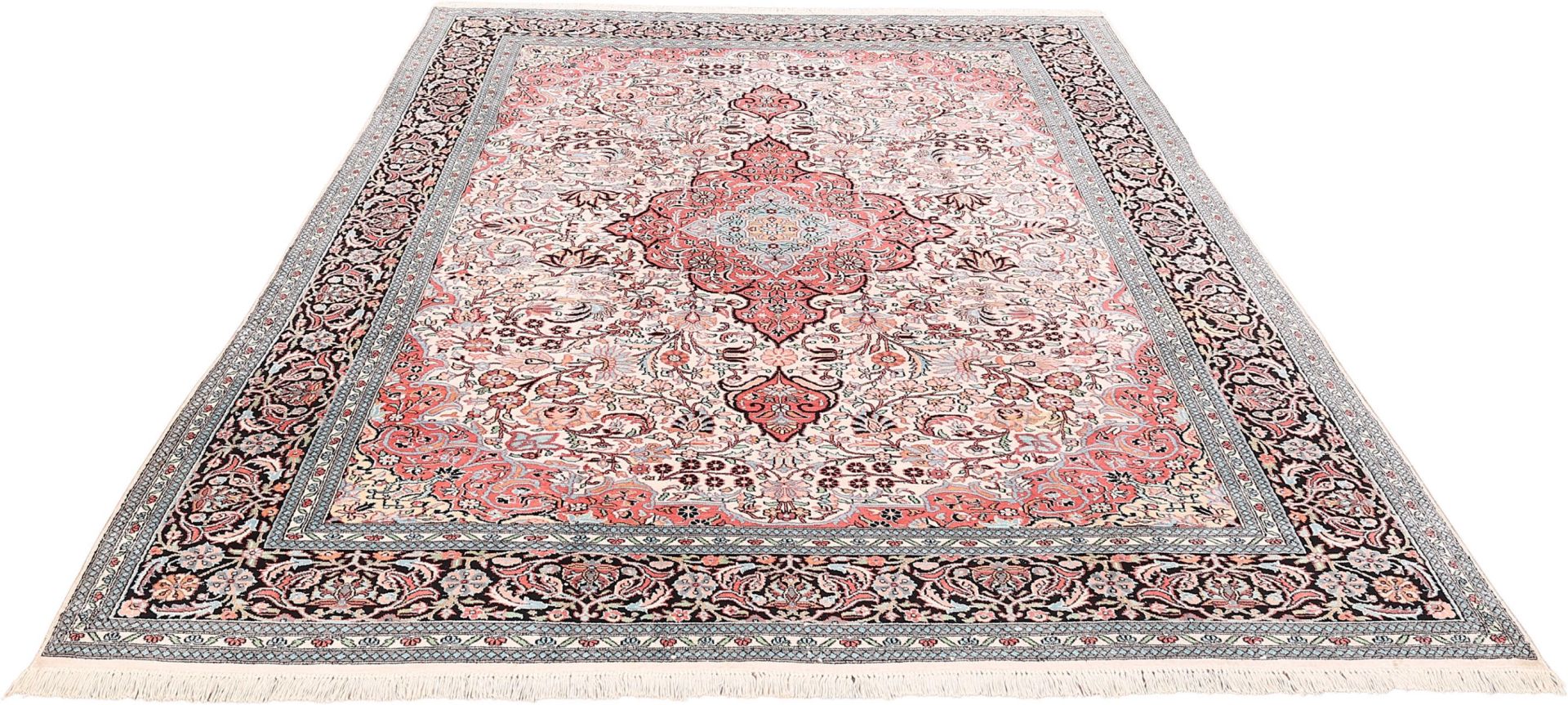 Kashmir Oriental Rug 335 × 245 cm, silk, hand-knotted — view 2