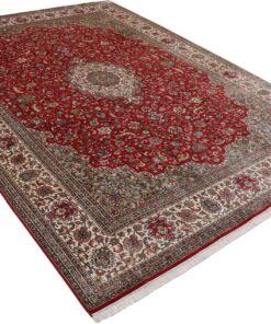 Kashmir Oriental Rug 340 × 246 cm, silk, hand-knotted — view 4
