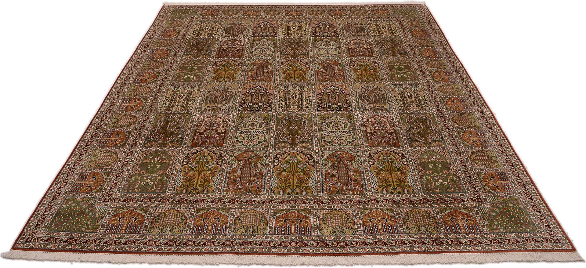 Kashmir Oriental Rug 318 × 250 cm, silk, hand-knotted — view 2