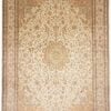 Kashmir Oriental Rug 344 × 254 cm, silk, hand-knotted