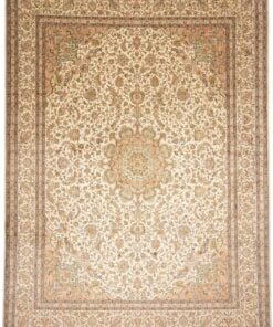 Kashmir Oriental Rug 344 × 254 cm, silk, hand-knotted
