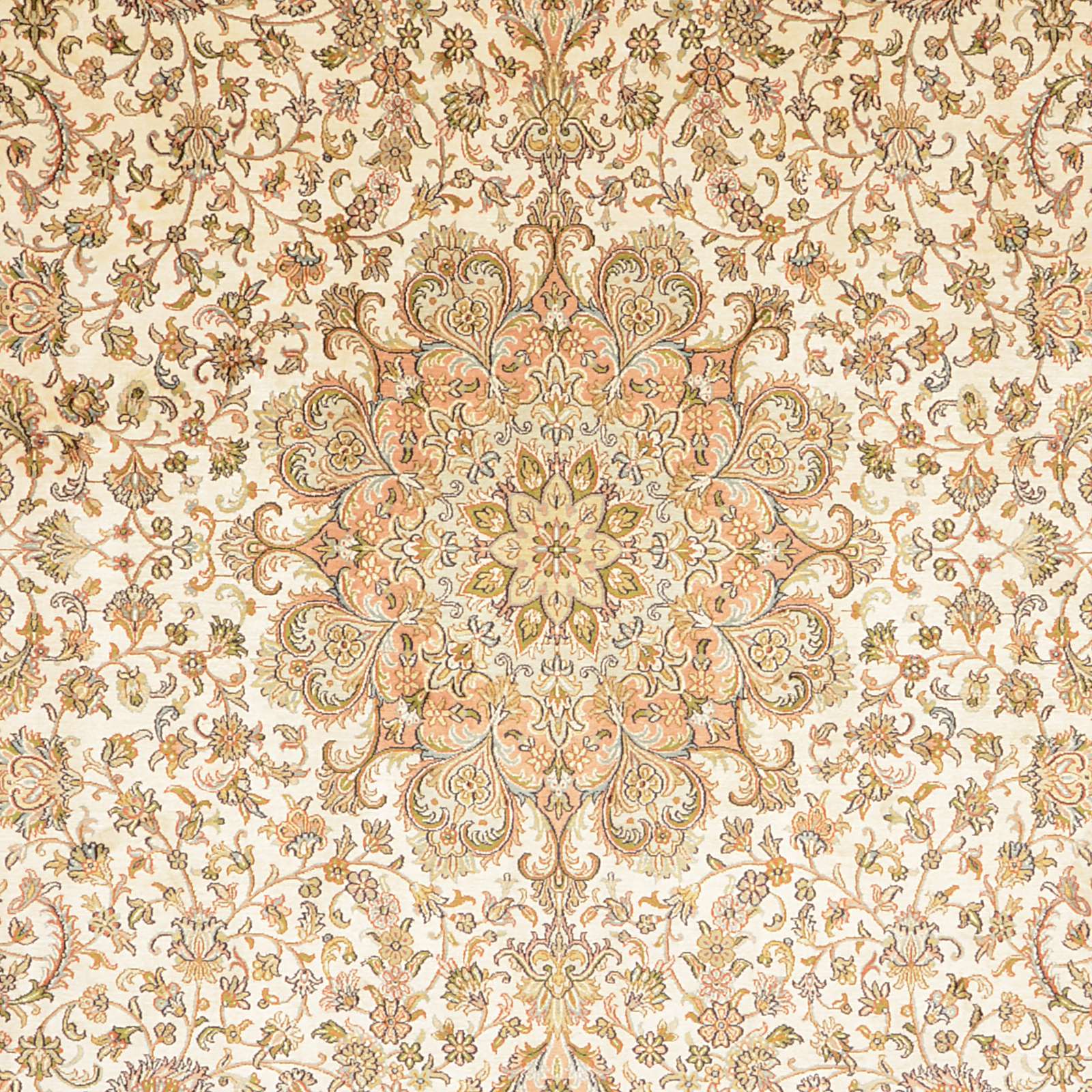 Kashmir Oriental Rug 344 × 254 cm, silk, hand-knotted — view 4