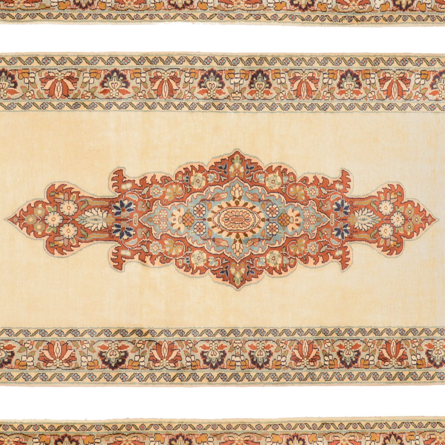 Kashmir Oriental Rug 328 × 77 cm, silk, hand-knotted — view 4