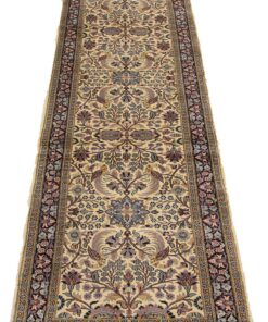 Kashmir Oriental Rug 334 × 77 cm, silk, hand-knotted — view 2