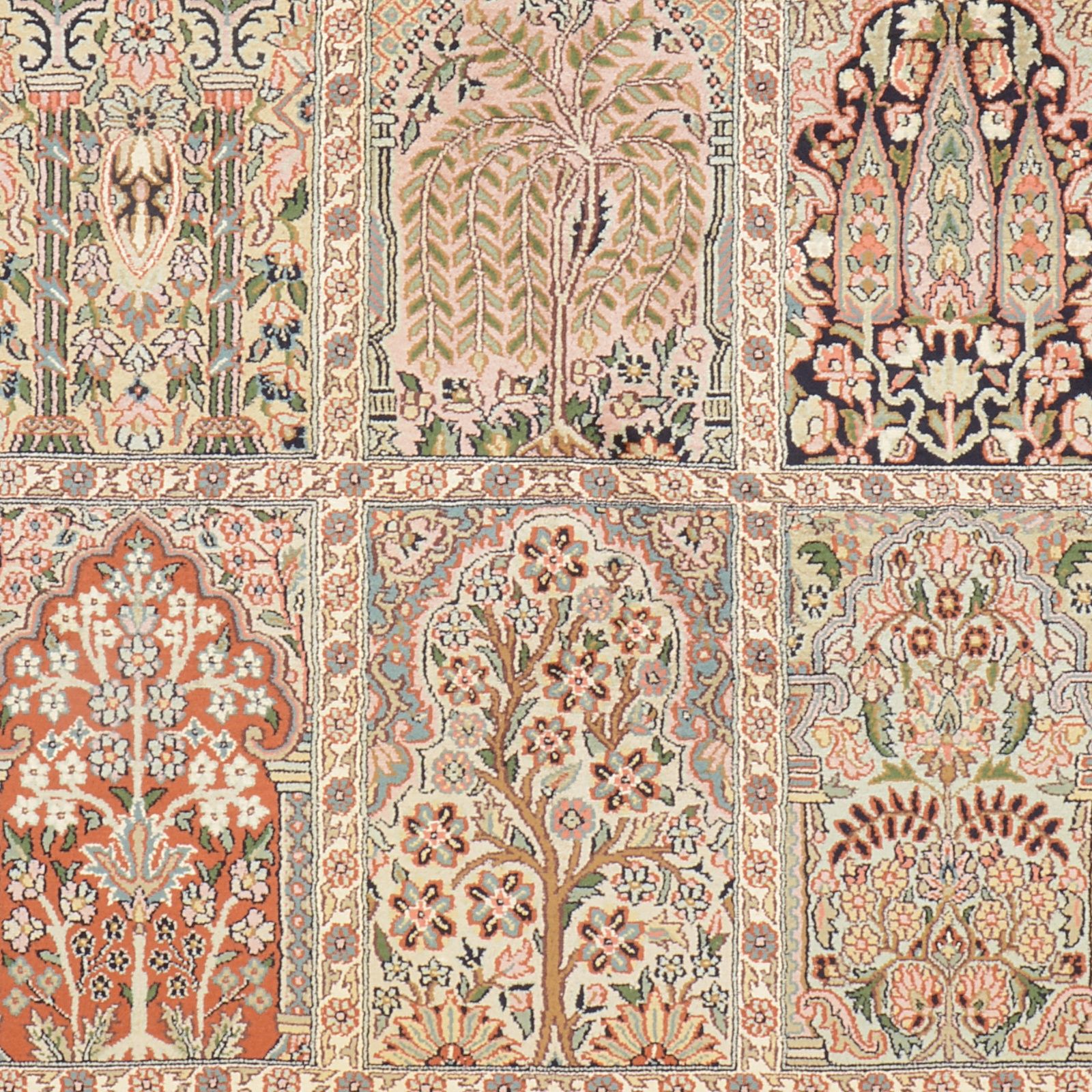 Kashmir Oriental Rug 196 × 130 cm, silk, hand-knotted — view 5