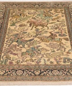Kashmir Oriental Rug 207 × 143 cm, silk, hand-knotted — view 2