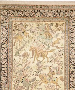 Kashmir Oriental Rug 207 × 143 cm, silk, hand-knotted — view 7