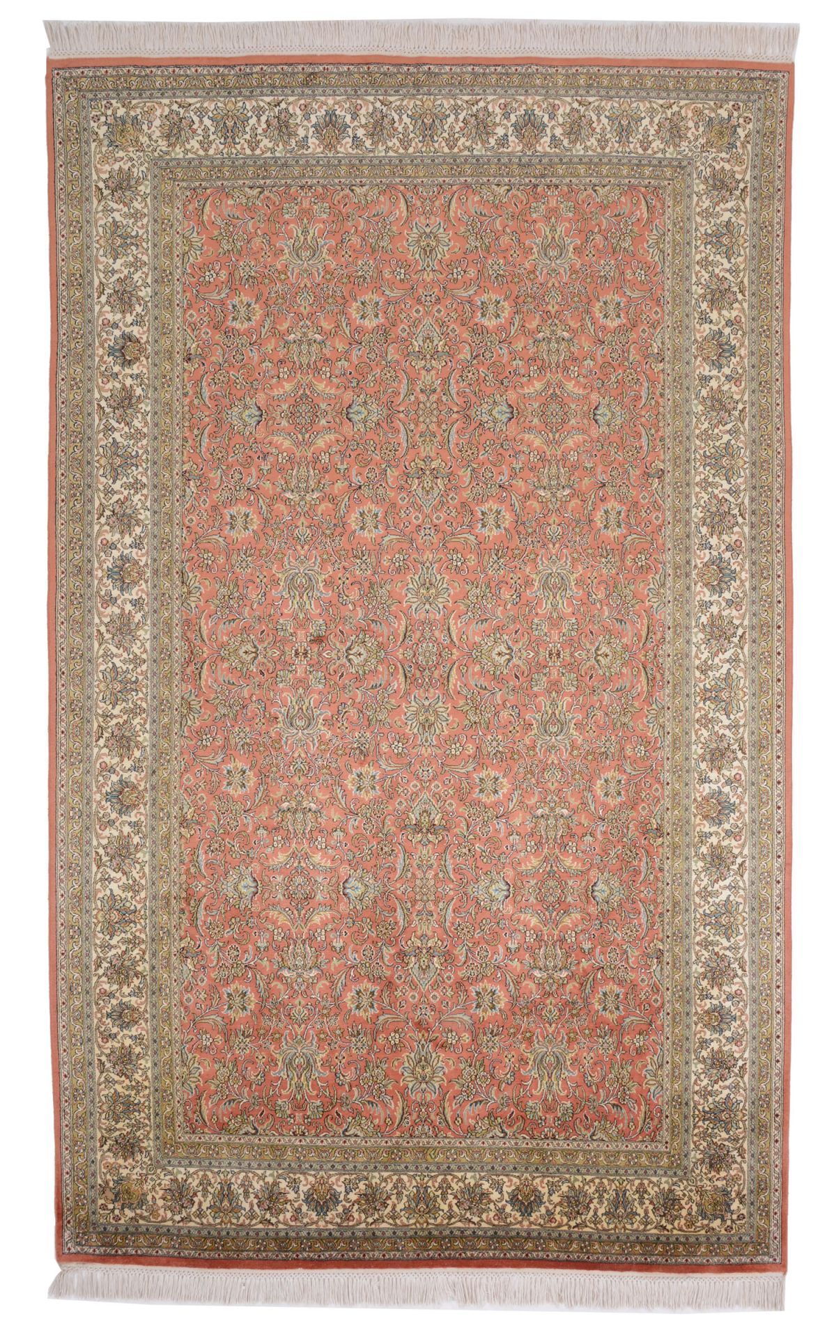 Kashmir Oriental Rug 264 × 161 cm, silk, hand-knotted