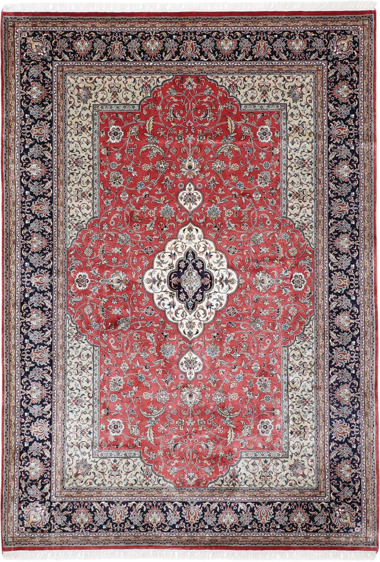 Kashmir Oriental Rug 239 × 168 cm, silk, hand-knotted