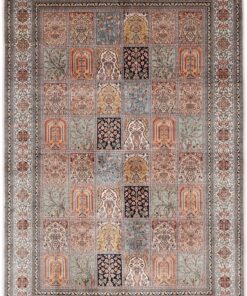 Kashmir Oriental Rug 248 × 168 cm, silk, hand-knotted
