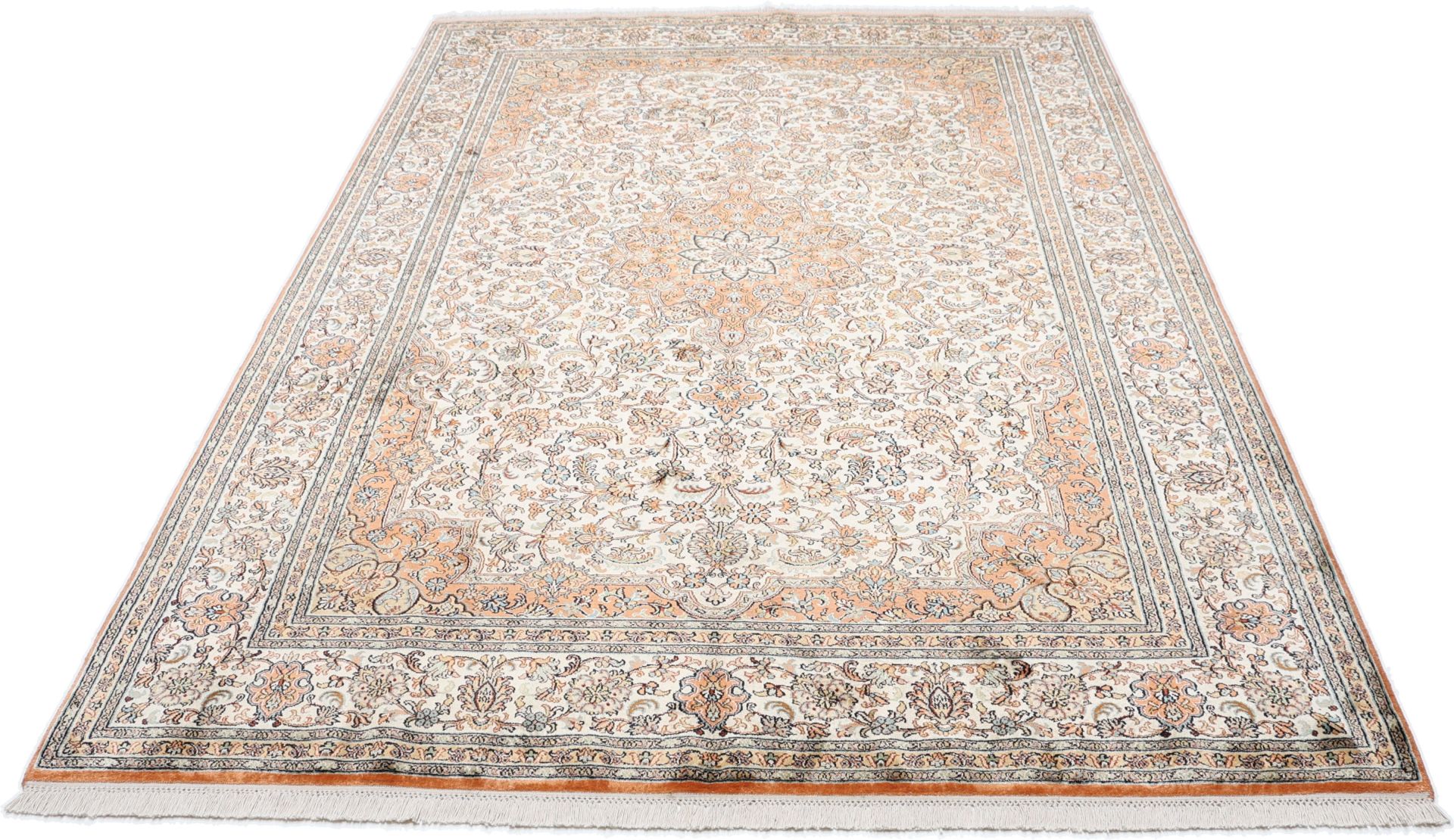Kashmir Oriental Rug 254 × 169 cm, silk, hand-knotted — view 2
