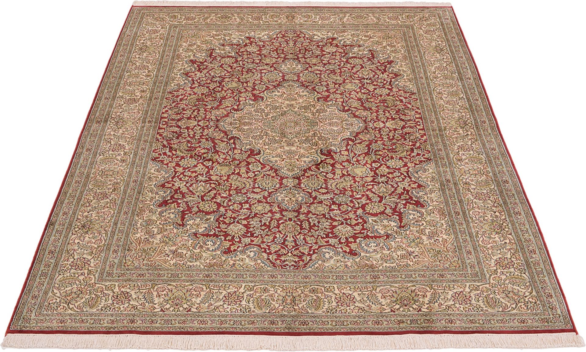 Kashmir Oriental Rug 243 × 170 cm, silk, hand-knotted — view 2
