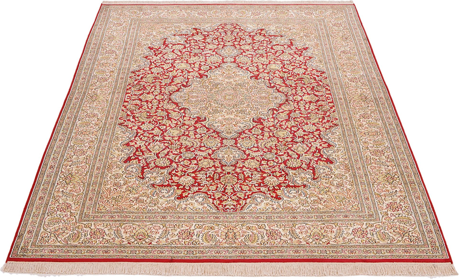 Kashmir Oriental Rug 243 × 170 cm, silk, hand-knotted — view 3