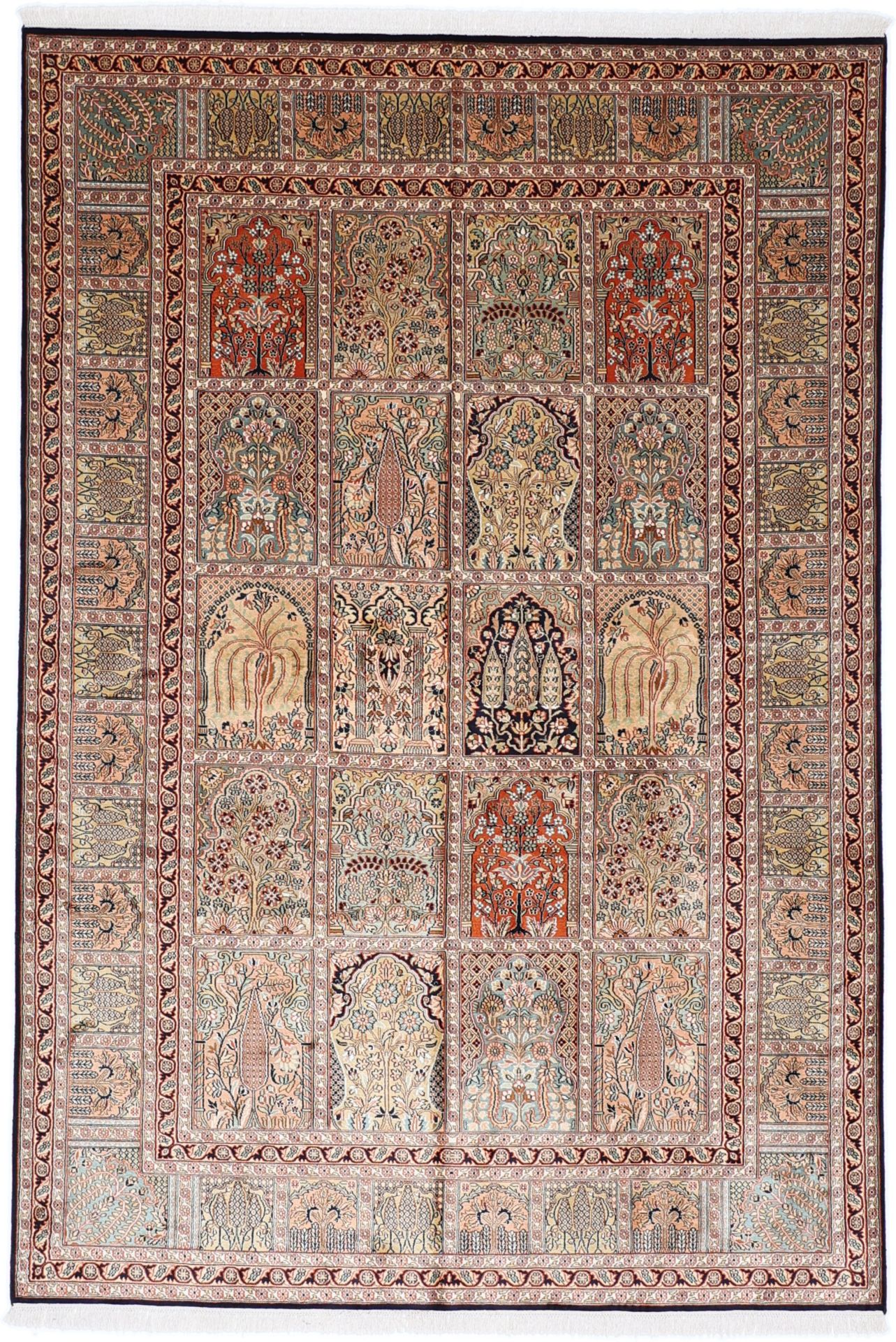 Kashmir Oriental Rug 250 × 170 cm, silk, hand-knotted