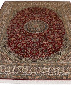 Kashmir Oriental Rug 249 × 173 cm, silk, hand-knotted — view 7