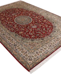 Kashmir Oriental Rug 249 × 173 cm, silk, hand-knotted — view 4