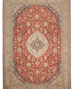 Kashmir Oriental Rug 252 × 173 cm, silk, hand-knotted