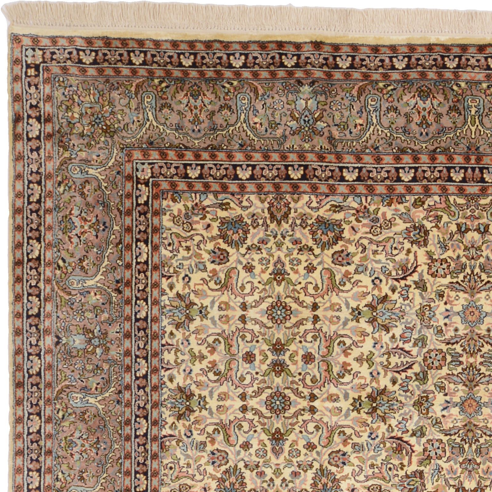 Kashmir Oriental Rug 266 × 180 cm, silk, hand-knotted — view 6