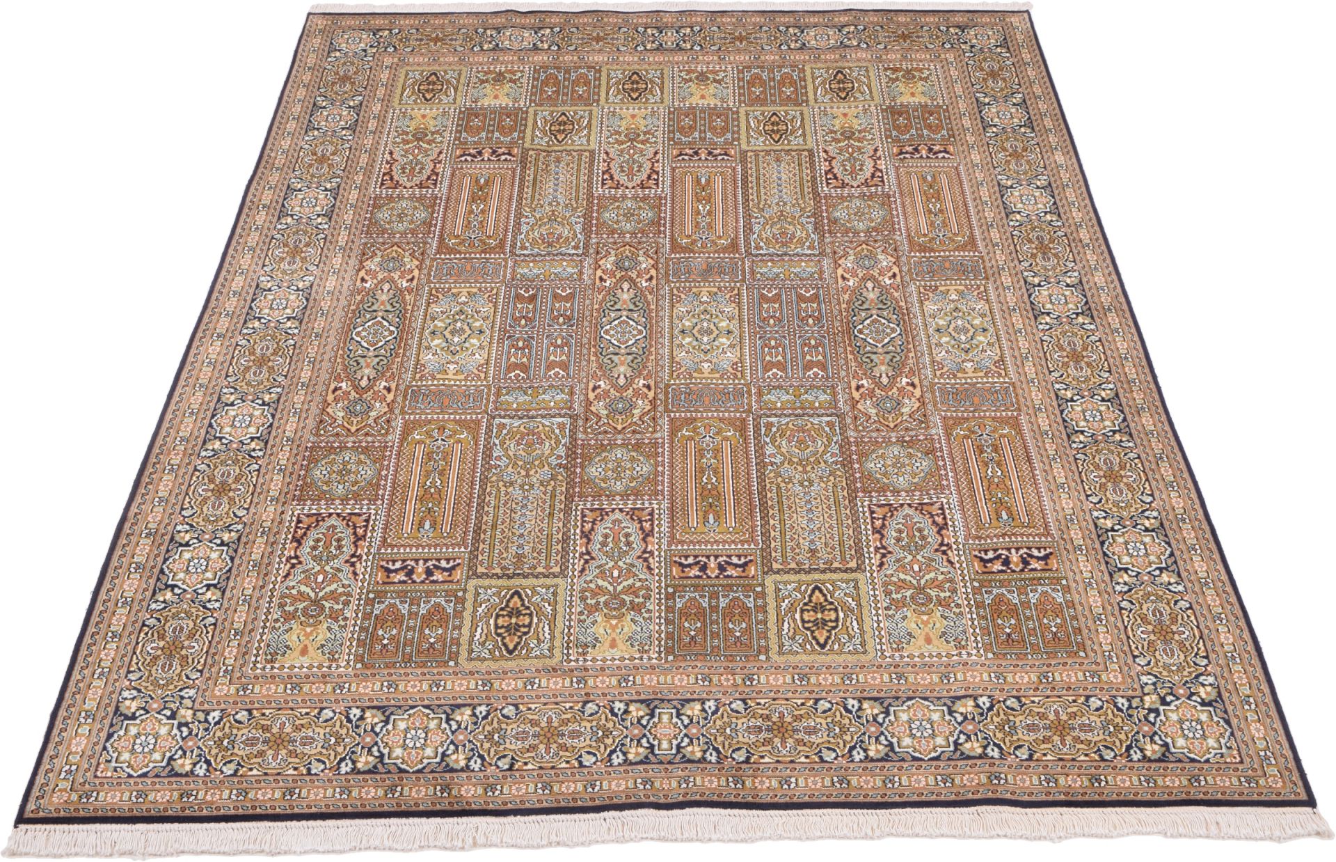 Kashmir Oriental Rug 277 × 182 cm, silk, hand-knotted — view 2