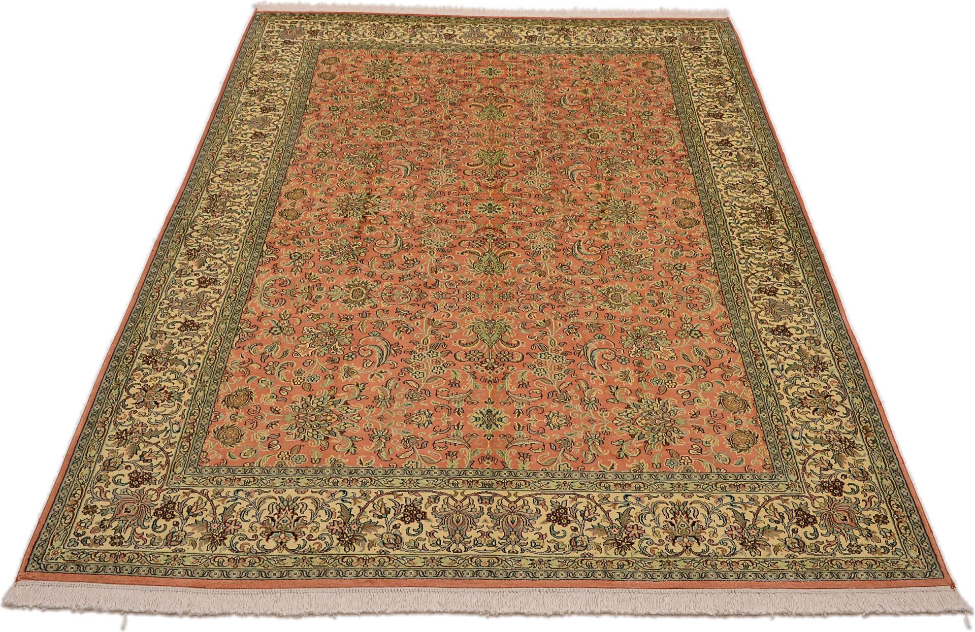 Kashmir Oriental Rug 289 × 182 cm, silk, hand-knotted — view 2
