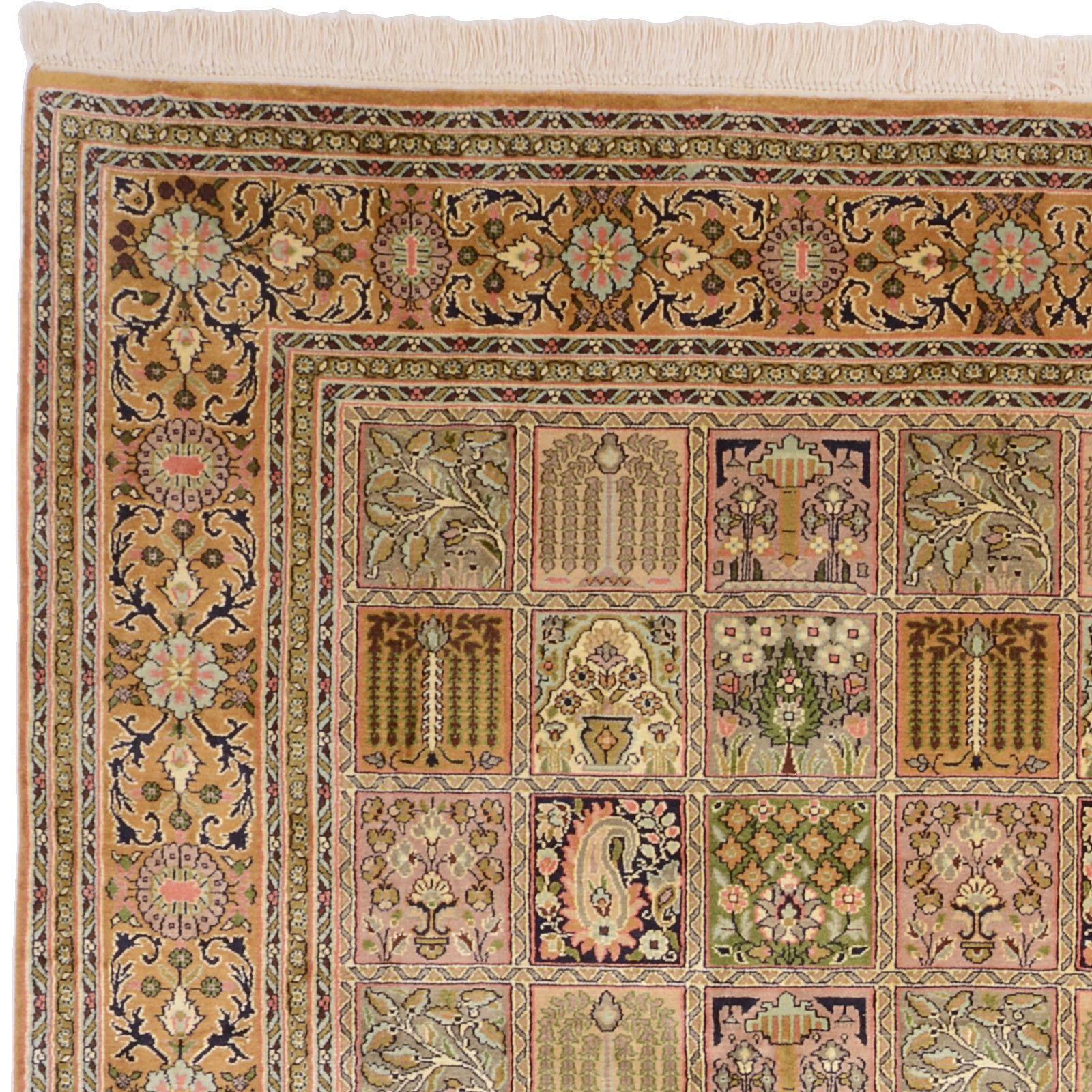 Kashmir Oriental Rug 274 × 183 cm, silk, hand-knotted — view 6