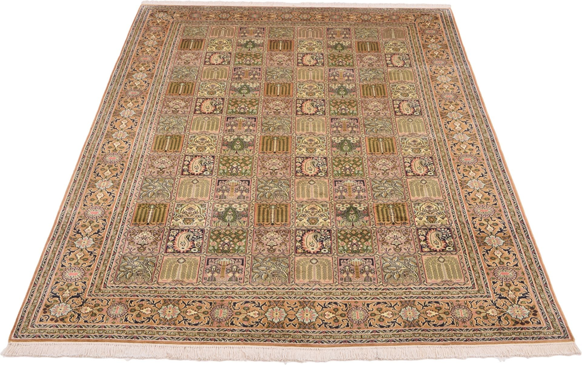 Kashmir Oriental Rug 274 × 183 cm, silk, hand-knotted — view 2