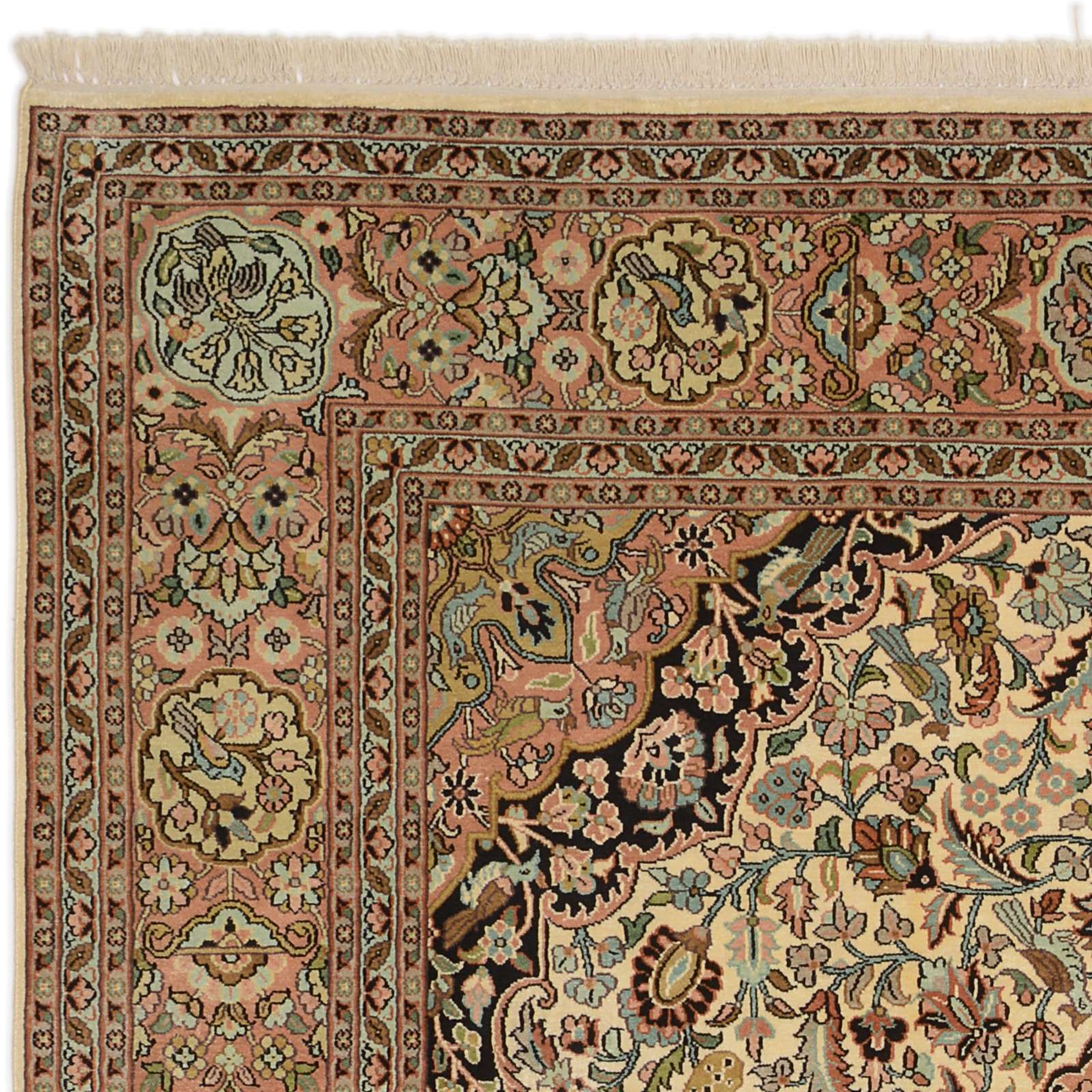 Kashmir Oriental Rug 269 × 184 cm, silk, hand-knotted — view 6