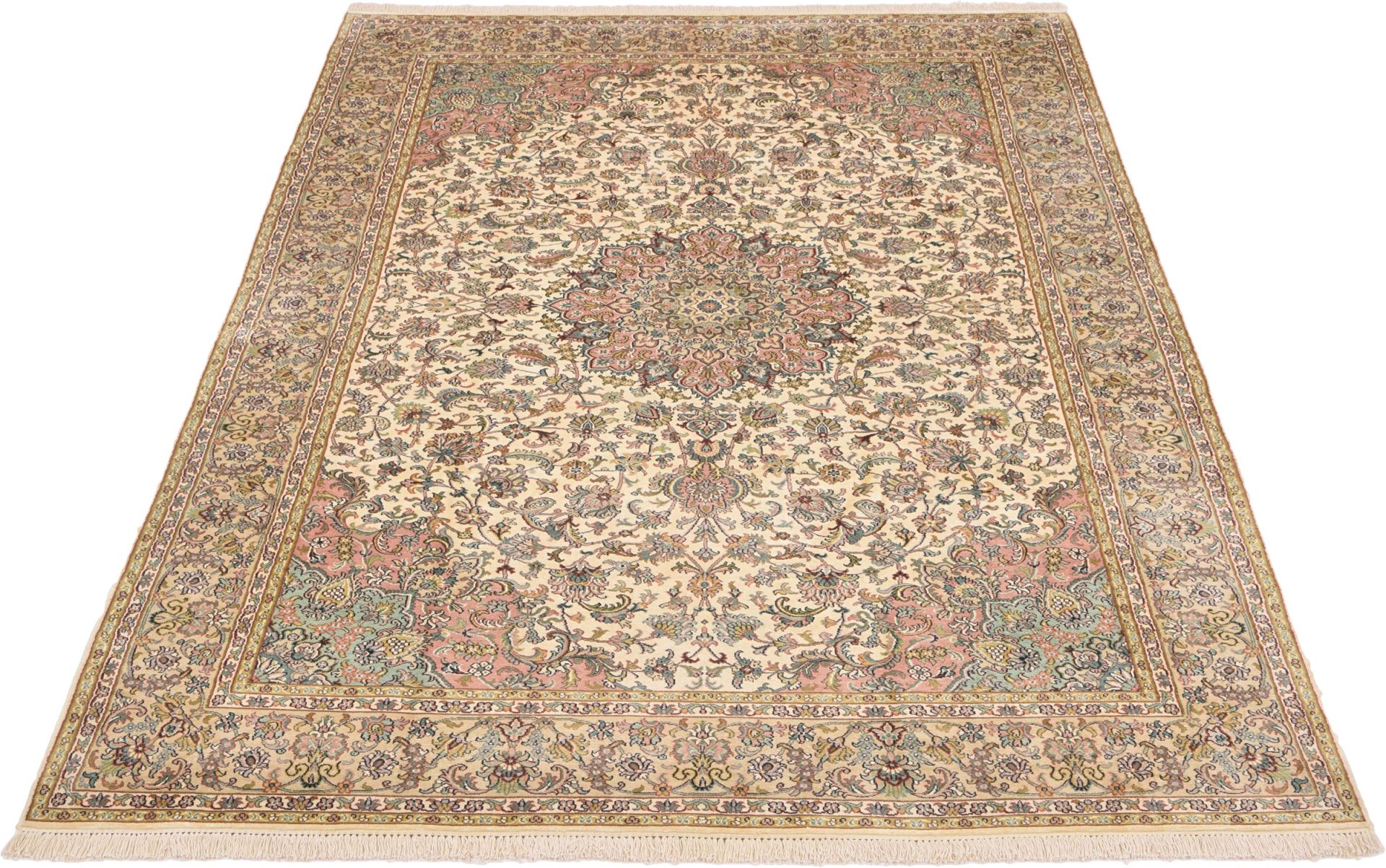 Kashmir Oriental Rug 280 × 184 cm, silk, hand-knotted — view 2