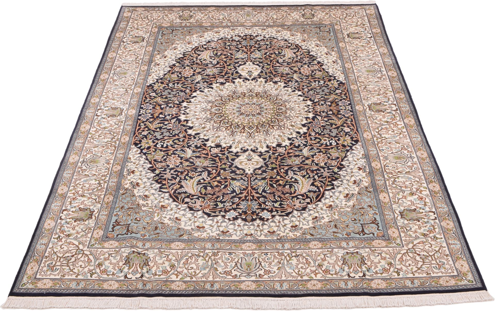 Kashmir Oriental Rug 280 × 184 cm, silk, hand-knotted — view 2