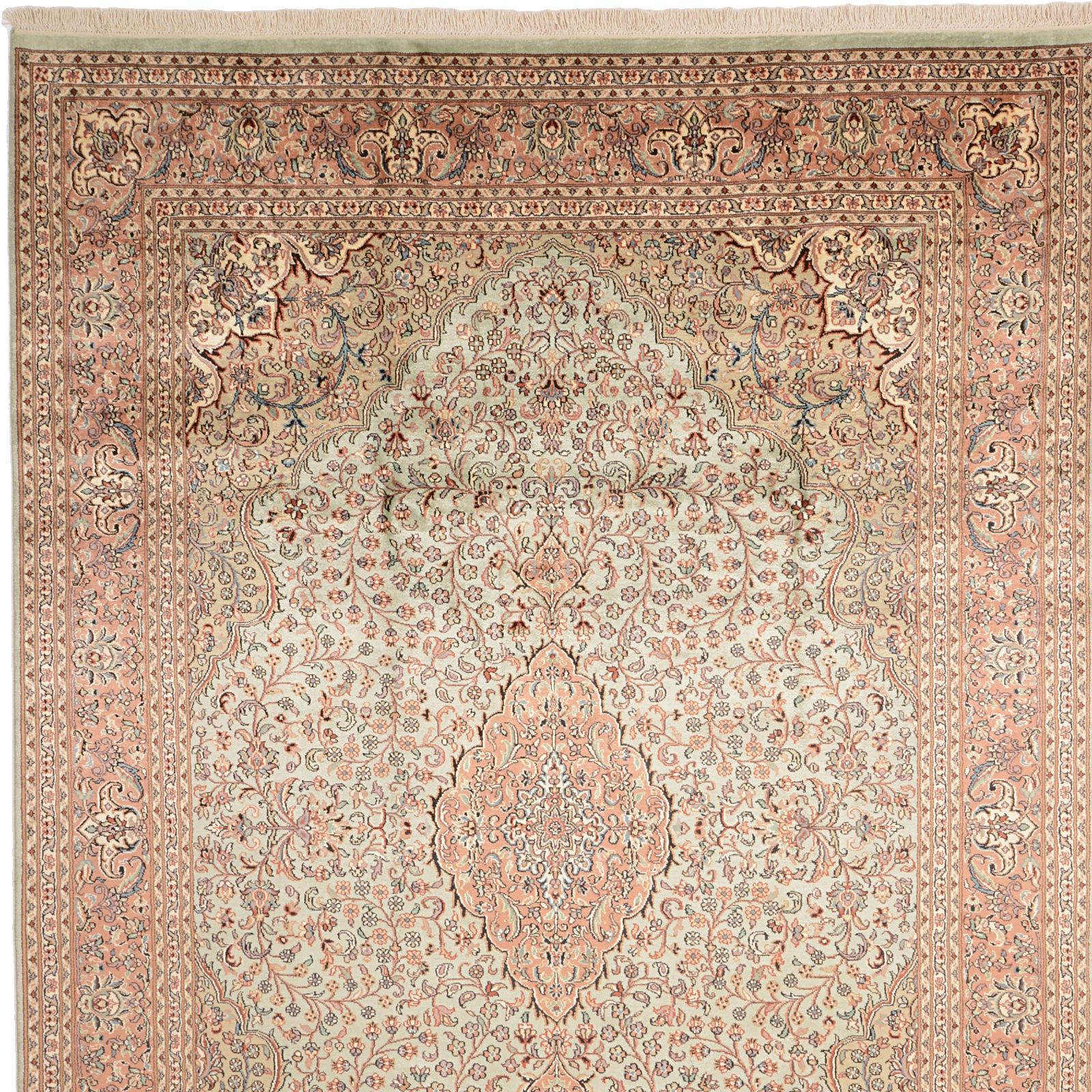 Kashmir Oriental Rug 266 × 185 cm, silk, hand-knotted — view 6