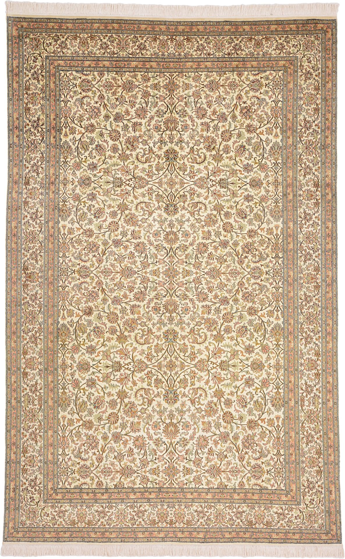 Kashmir Oriental Rug 289 × 185 cm, silk, hand-knotted
