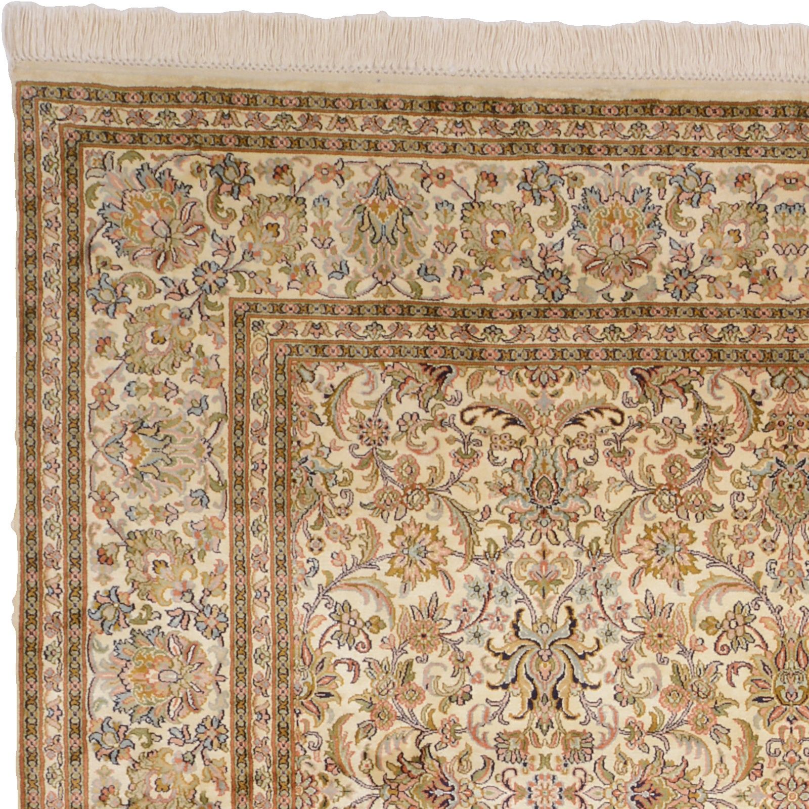 Kashmir Oriental Rug 273 × 186 cm, silk, hand-knotted — view 6