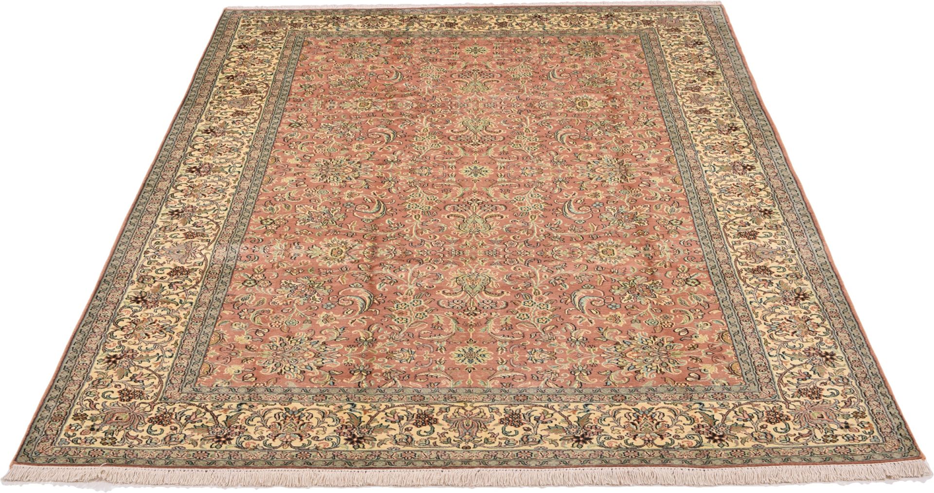 Kashmir Oriental Rug 274 × 186 cm, silk, hand-knotted — view 2