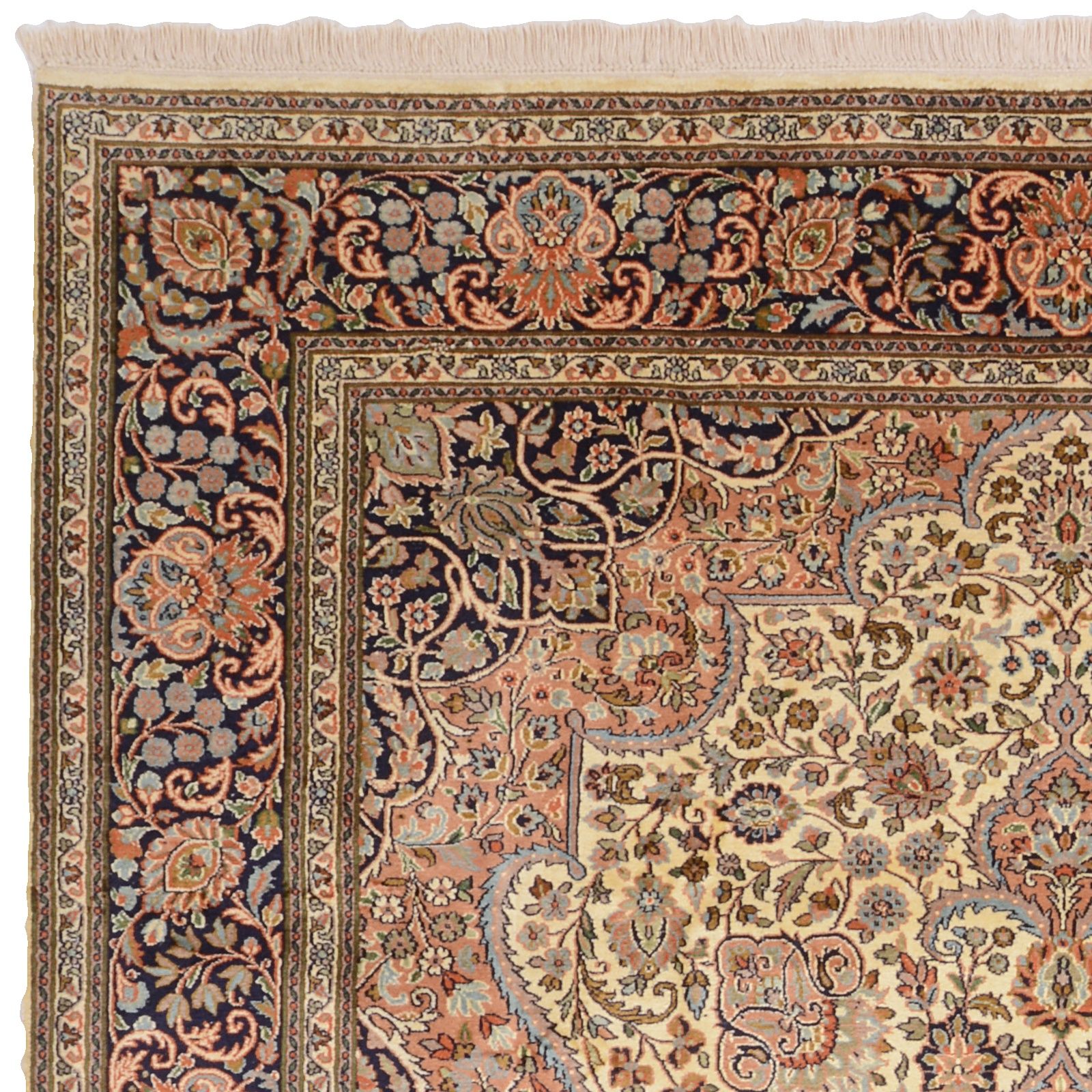 Kashmir Oriental Rug 277 × 186 cm, silk, hand-knotted — view 6