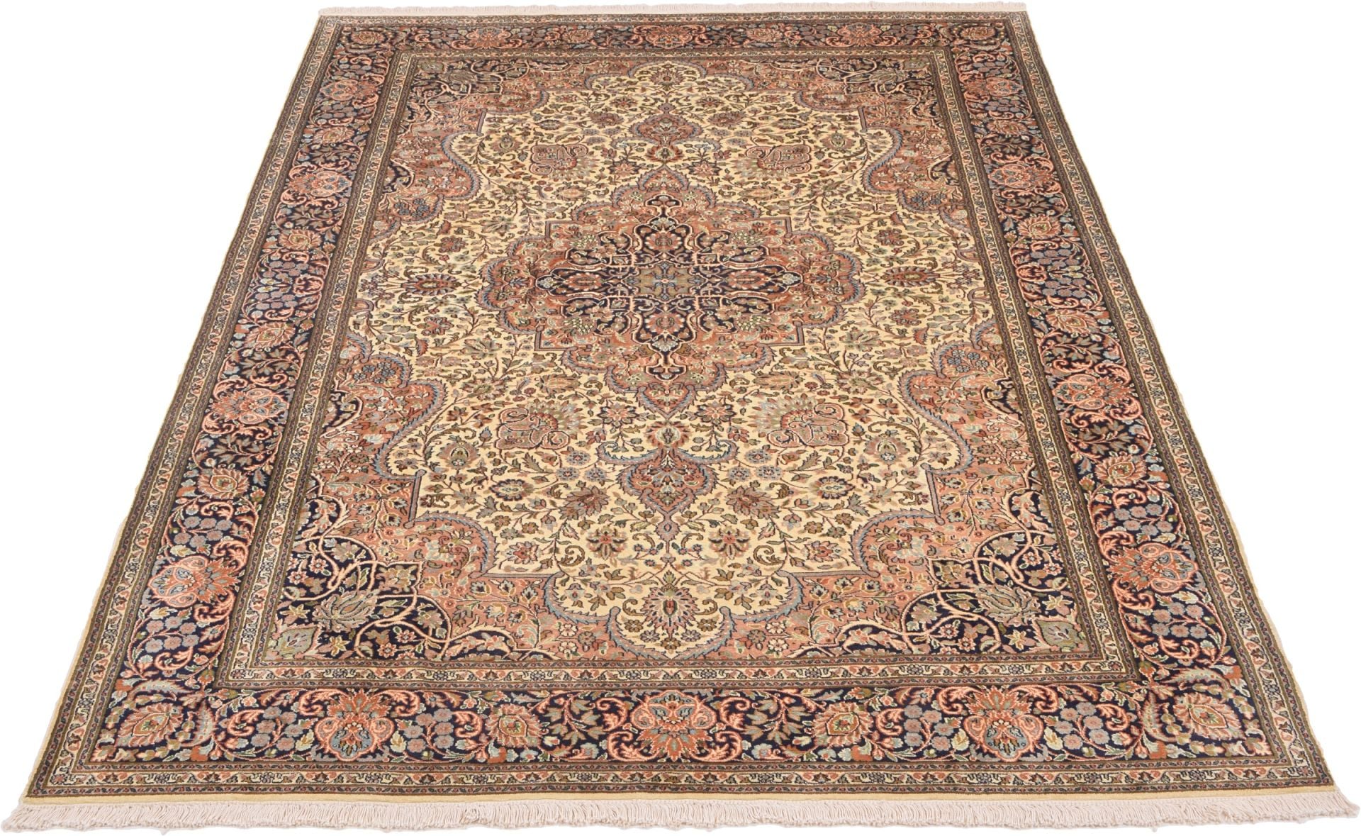 Kashmir Oriental Rug 277 × 186 cm, silk, hand-knotted — view 2