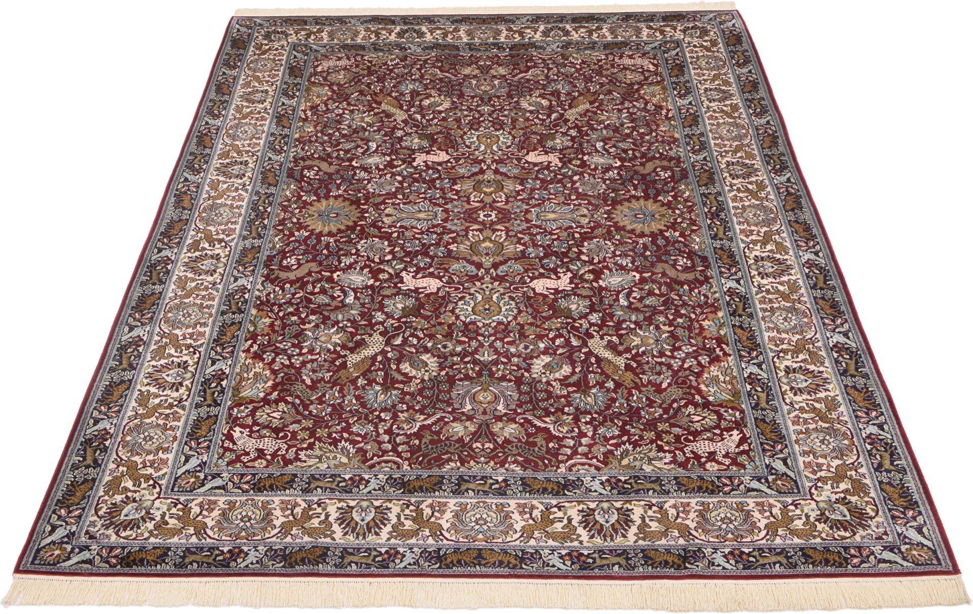 Kashmir Oriental Rug 280 × 186 cm, silk, hand-knotted — view 2