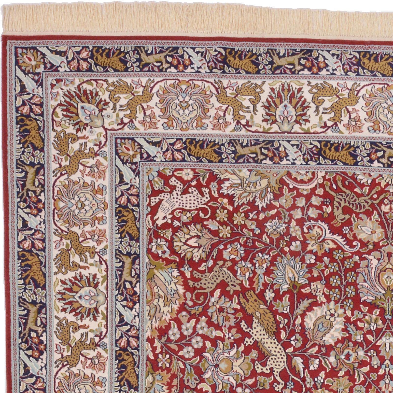 Kashmir Oriental Rug 280 × 186 cm, silk, hand-knotted — view 6