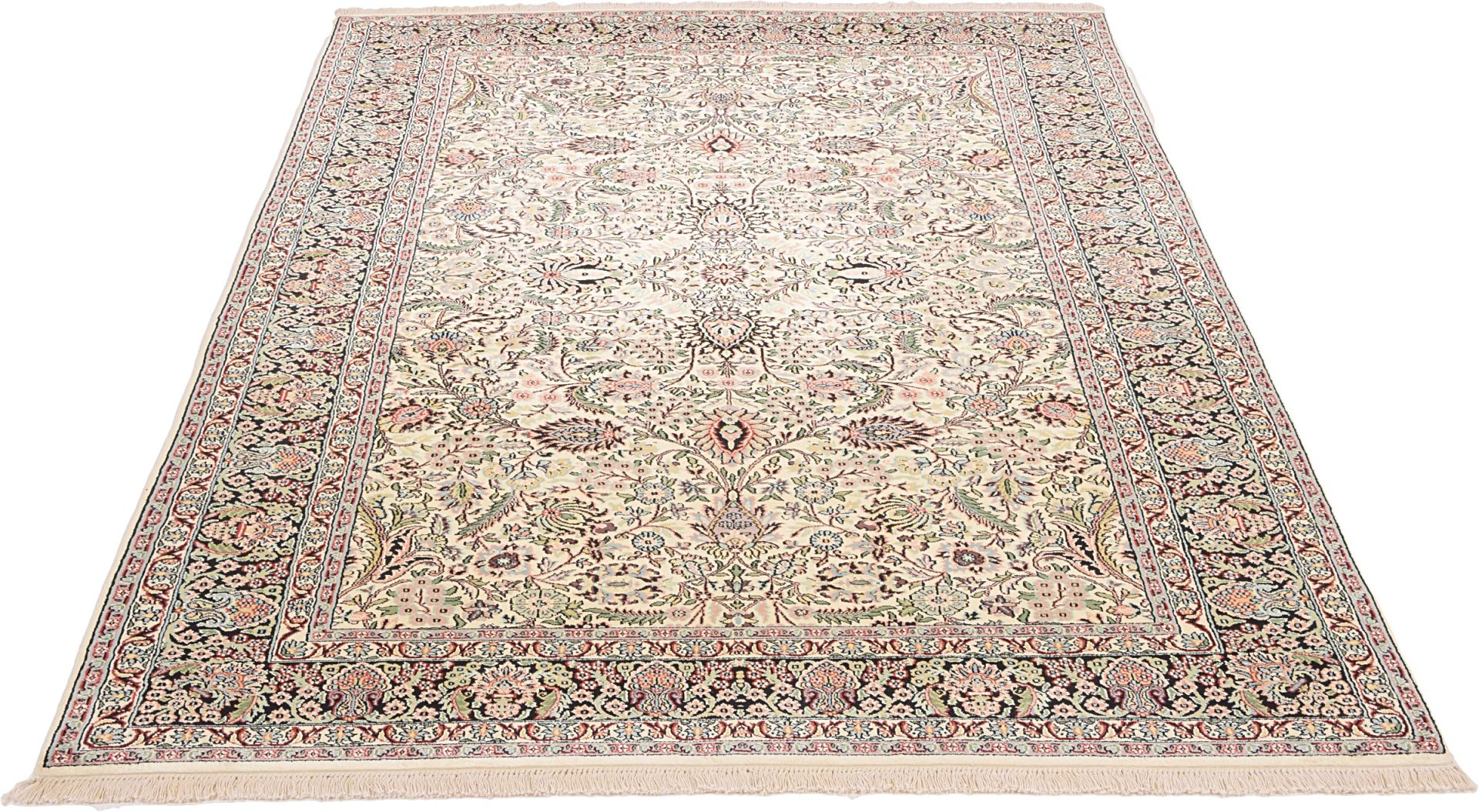 Kashmir Oriental Rug 280 × 186 cm, silk, hand-knotted — view 3