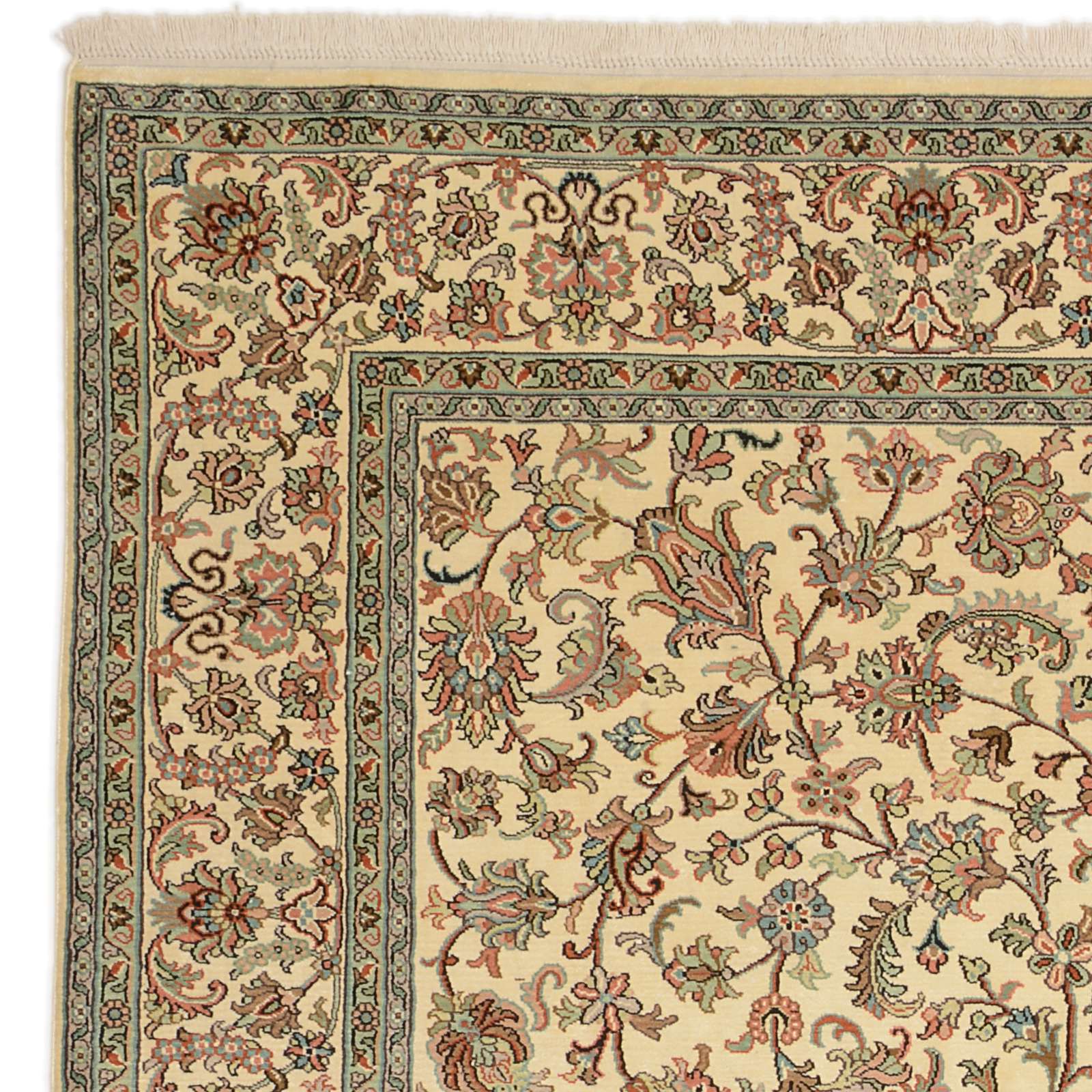 Kashmir Oriental Rug 276 × 188 cm, silk, hand-knotted — view 6