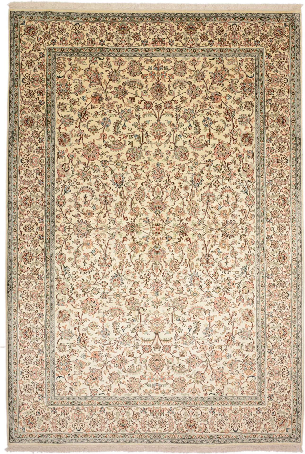 Kashmir Oriental Rug 276 × 188 cm, silk, hand-knotted
