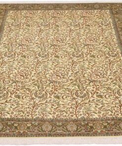 Kashmir Oriental Rug 269 × 189 cm, silk, hand-knotted — view 2