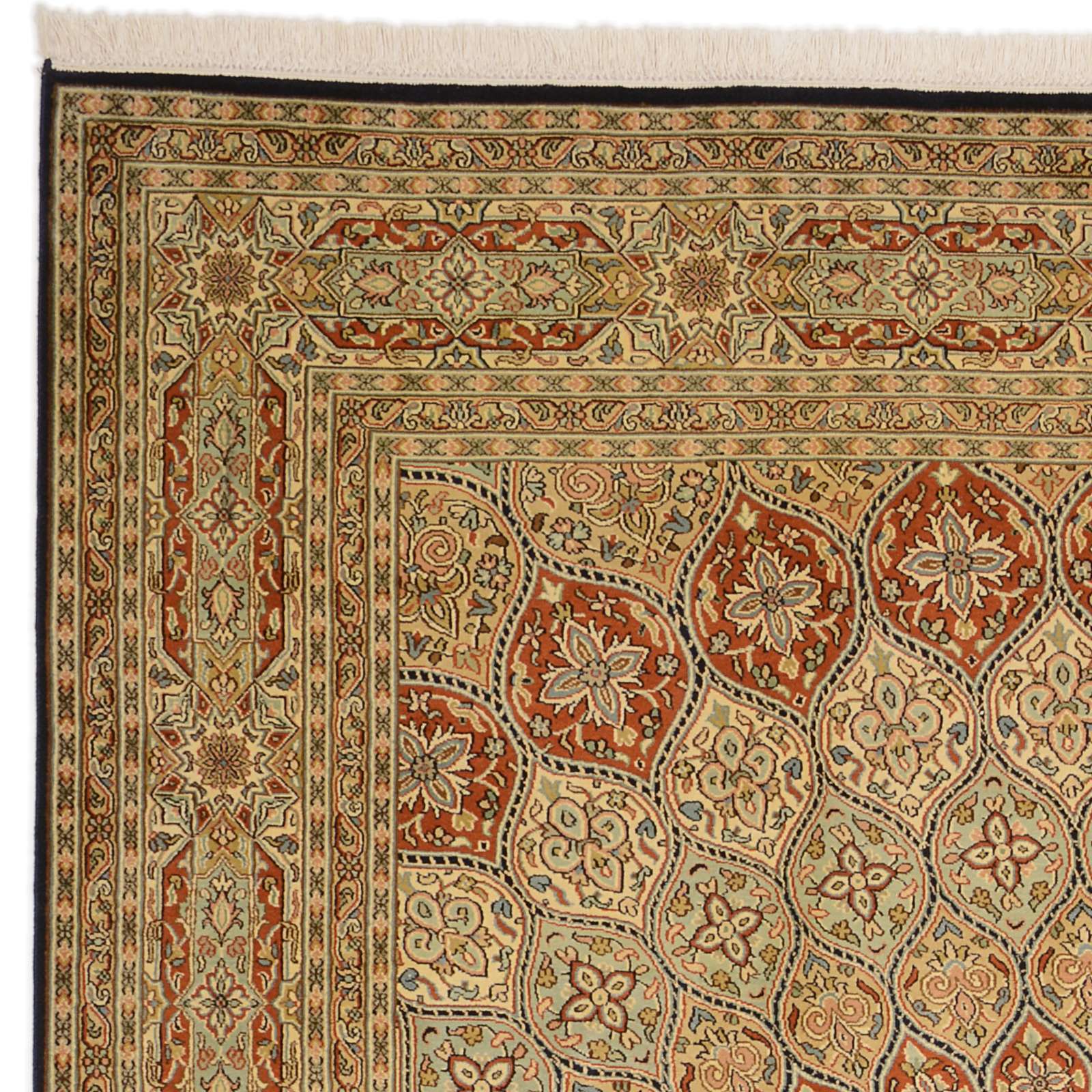 Kashmir Oriental Rug 278 × 189 cm, silk, hand-knotted — view 6